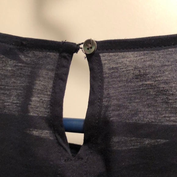 J.Crew Navy & White Embroidered Top - Picture 5 of 7